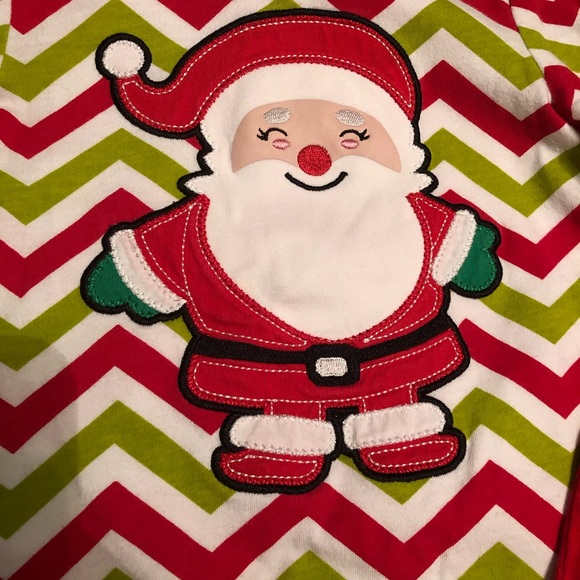 🎅🏻nursery rhyme Christmas Santa holiday outfit red and green 18mo - Picture 2 of 7